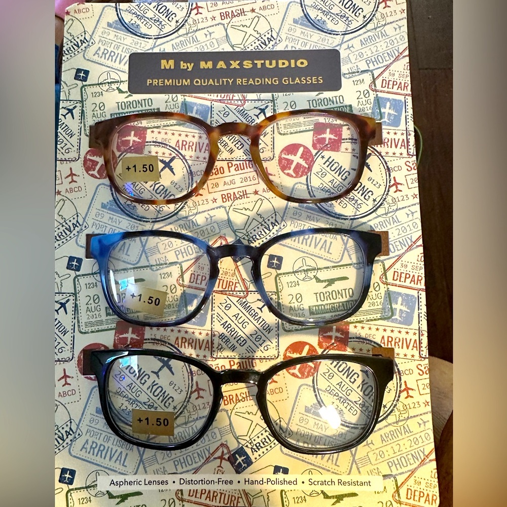M by Maxstudio Reading glasses 3 pack
